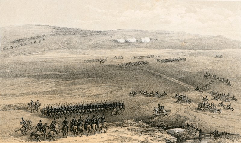 O caso de cavalaria das alturas de Bulganak - a primeira arma, 19 de setembro de 1854 de William Crimea Simpson