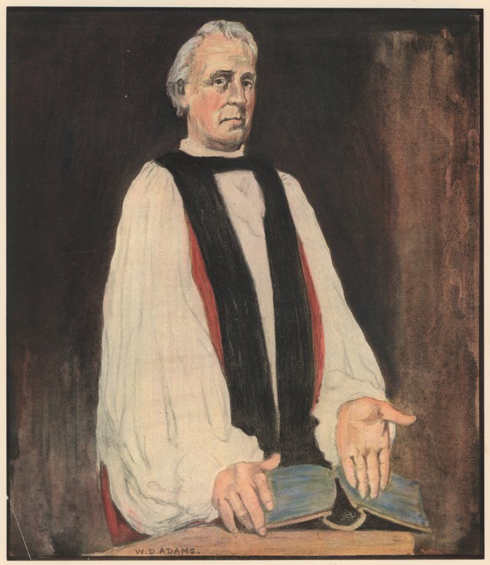 O Bispo, "Deixa a tua luz brilhar tanto" (cor litho) de William Dacres Adams