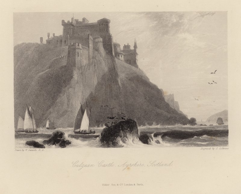 Castelo de Culzean em Ayrshire na Escócia de William Daniell
