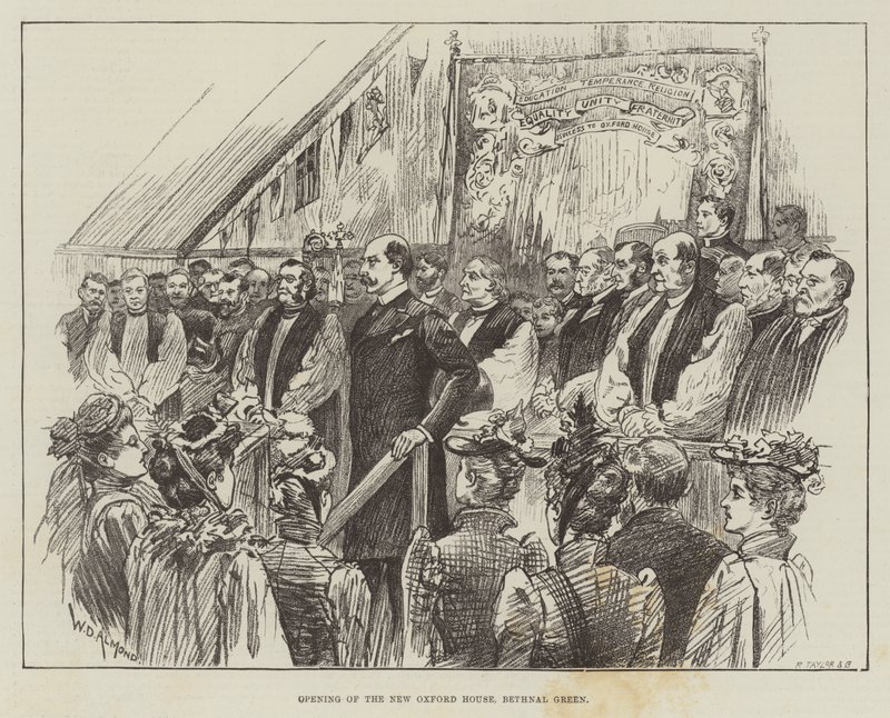 Abertura da Nova Casa de Oxford, Bethnal Green de William Douglas Almond