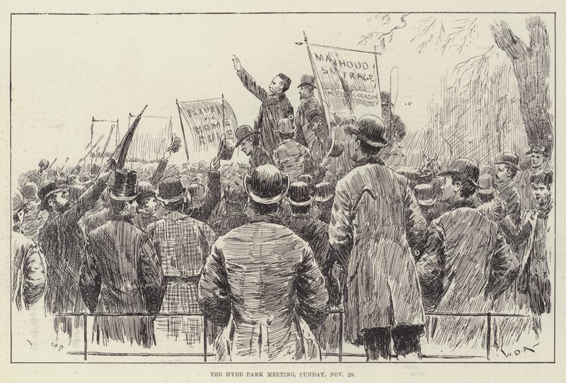O Hyde Park Meeting, domingo, 20 de novembro de William Douglas Almond