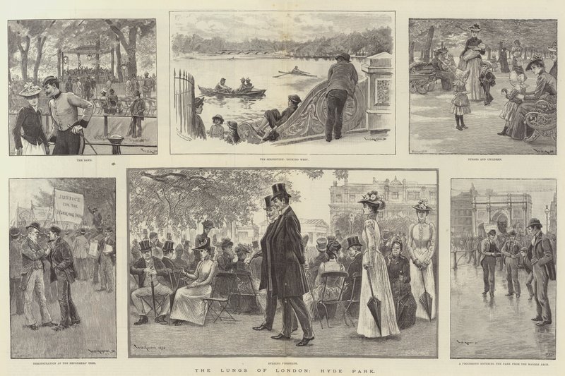 Os pulmões de Londres, Hyde Park de William Douglas Almond