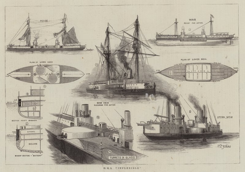HMS Inflexível de William Edward Atkins
