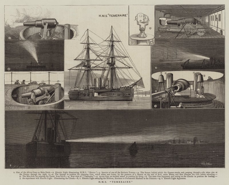 HMS Temeraire de William Edward Atkins