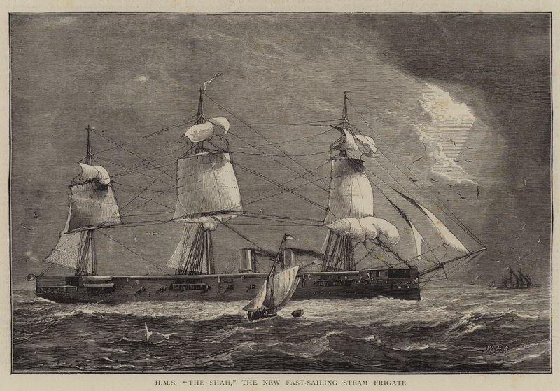 HMS O Xá, a Nova Fragata a Vapor a Vela Rápida de William Edward Atkins