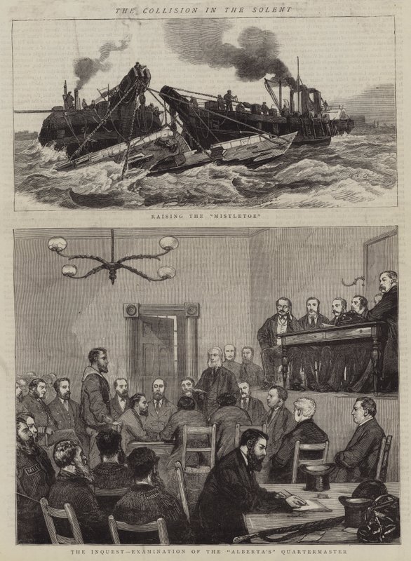 A colisão no Solent de William Edward Atkins