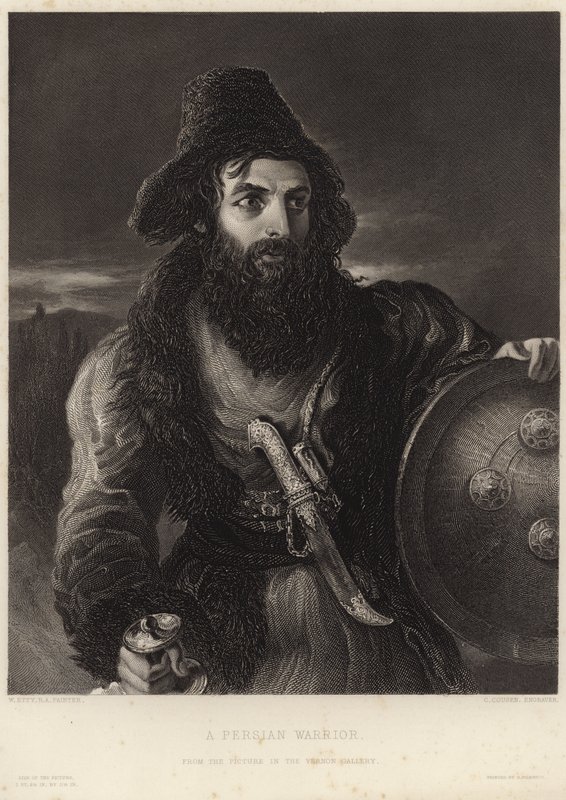 Um guerreiro persa de William Etty
