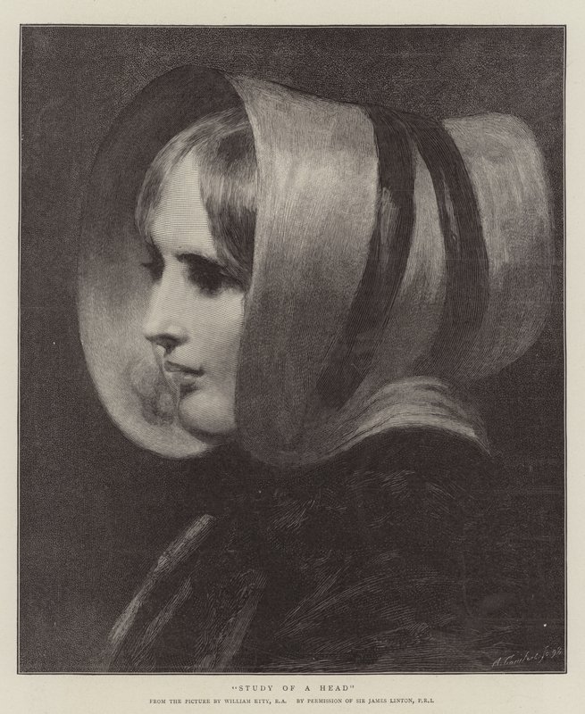 Estudo de uma cabeça de William Etty