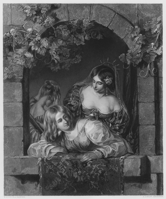 As Noivas de Veneza, a partir da foto na Galeria Vernon (gravação) de William Etty