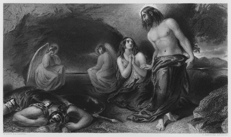 O Sepulcro, da foto na Galeria Vernon (gravura) de William Etty