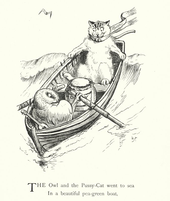 A Coruja e o Gato Maricas (gravura) de William Foster