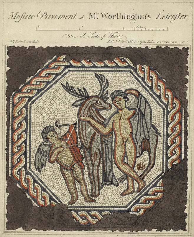 Pavimento de mosaico no Sr. Worthington&39;s Leicester de William Fowler