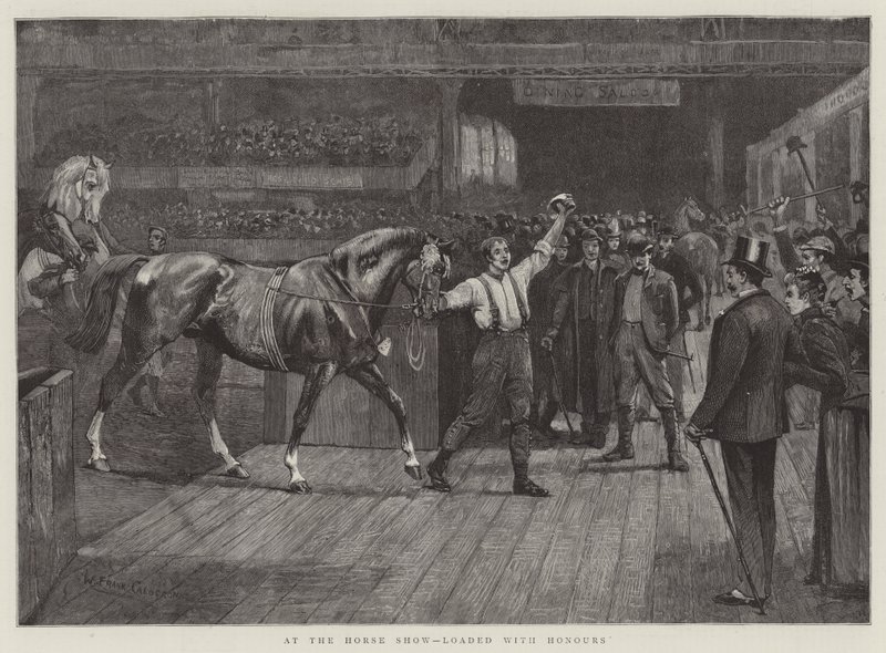 No Horse Show, carregado com honras de William Frank Calderon