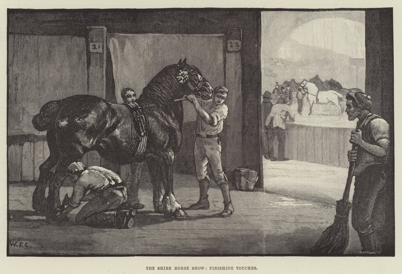 O Shire Horse Show, Toques Finais de William Frank Calderon