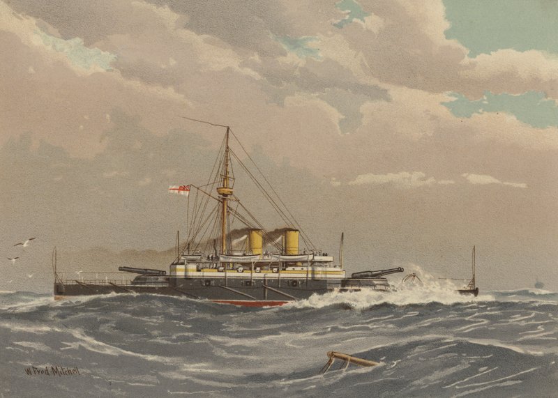 HMS Rodney, navio de guerra de 1ª classe de William Frederick Mitchell