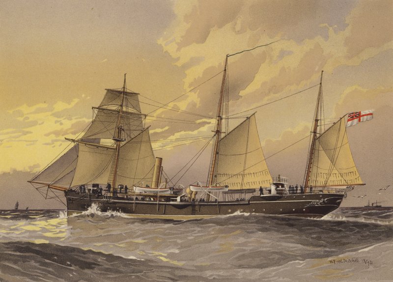 HMS Thrush, canhoneira de 1ª classe de William Frederick Mitchell