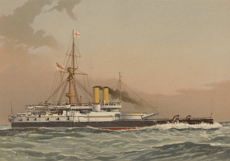 HMS Victoria, navio de guerra de 1ª classe de William Frederick Mitchell