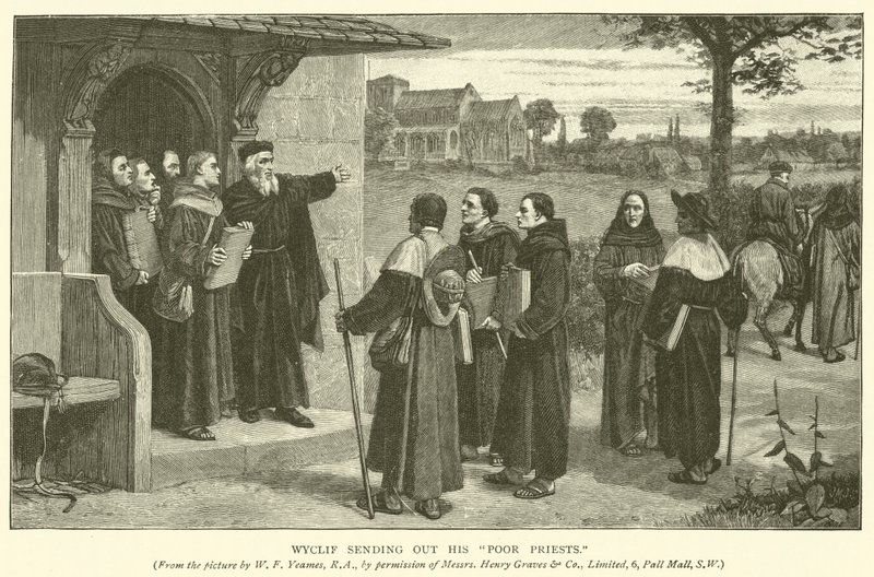 Wyclif envia seus pobres padres de William Frederick Yeames