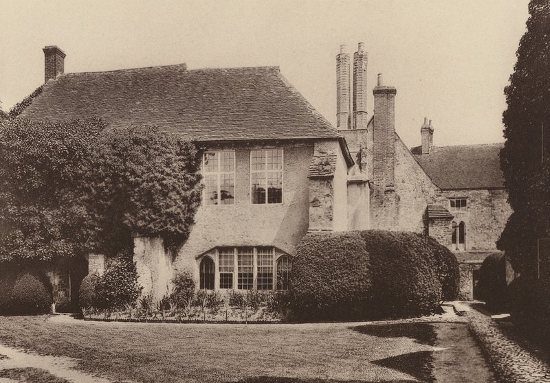 No Castelo de Amberley, West Sussex (fotografia a preto e branco) de William Galsworthy Davie