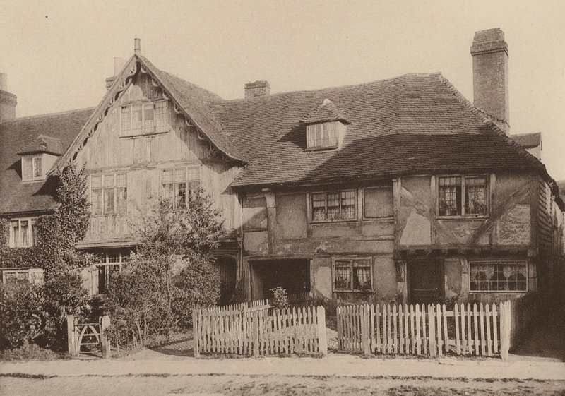 Em Cranbrook, Kent (fotografia a preto e branco) de William Galsworthy Davie