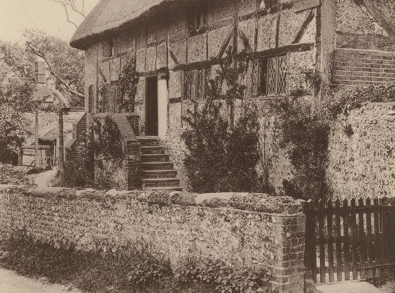 Em Houghton, West Sussex (fotografia a preto e branco) de William Galsworthy Davie