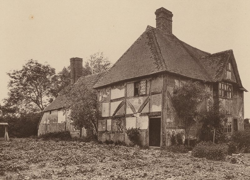Em Little Dixter, Northiam, Sussex (fotografia a preto e branco) de William Galsworthy Davie