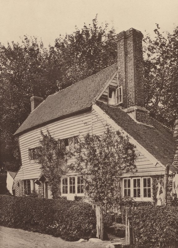 Em Mayfield, Sussex (fotografia a preto e branco) de William Galsworthy Davie