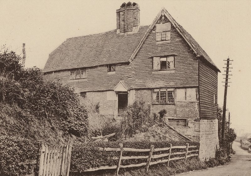 Em Mayfield, Sussex (fotografia a preto e branco) de William Galsworthy Davie