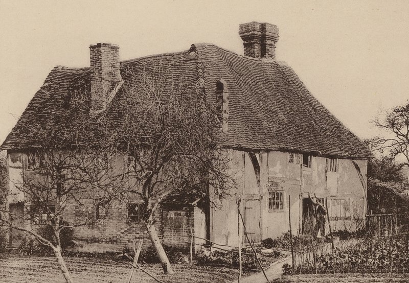 Em Smallbridge, Horsmonden, Kent (fotografia a preto e branco) de William Galsworthy Davie