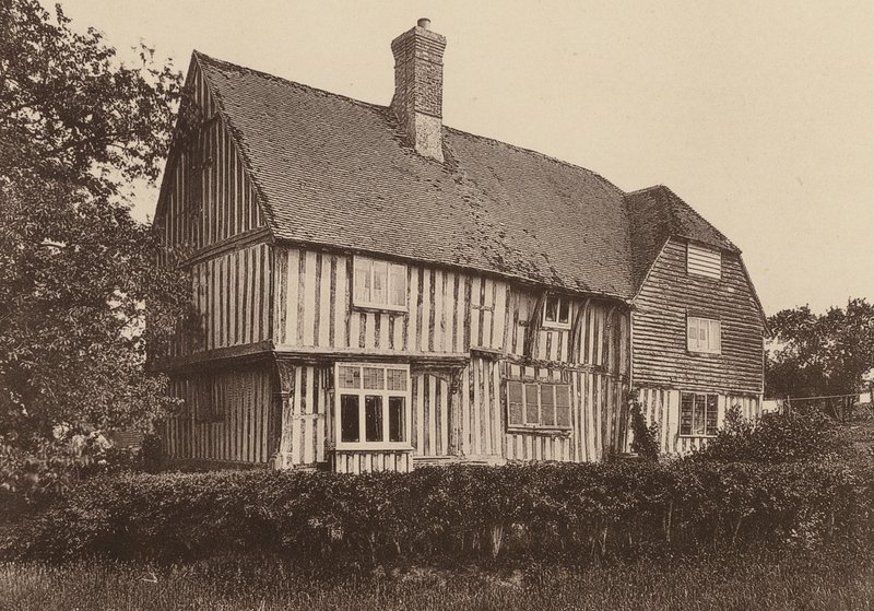 Em Strawberry Hole, Northiam, Sussex (fotografia a preto e branco) de William Galsworthy Davie