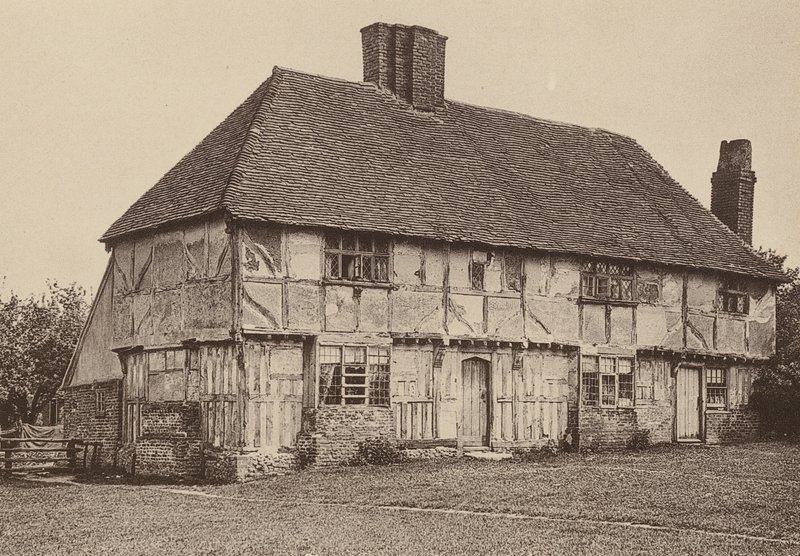 Em Swanton Street, Kent (fotografia a preto e branco) de William Galsworthy Davie