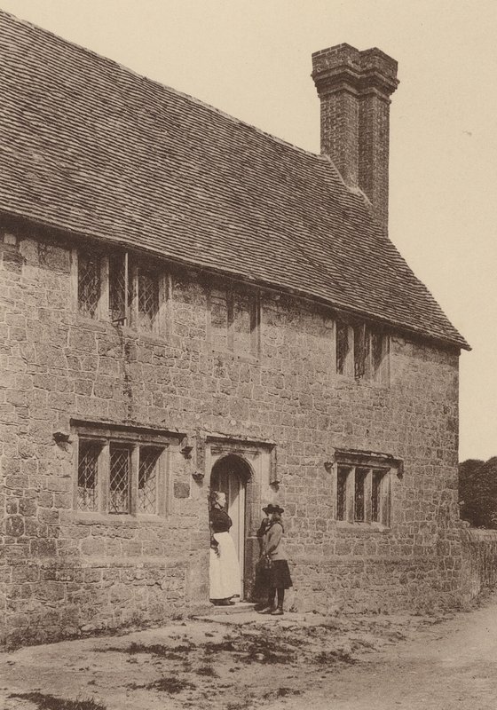 Bean Lodge, New Grove Lane, perto de Petworth, Sussex (fotografia a preto e branco) de William Galsworthy Davie