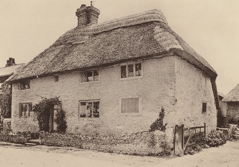 Farm House, Amberley, West Sussex (fotografia a preto e branco) de William Galsworthy Davie