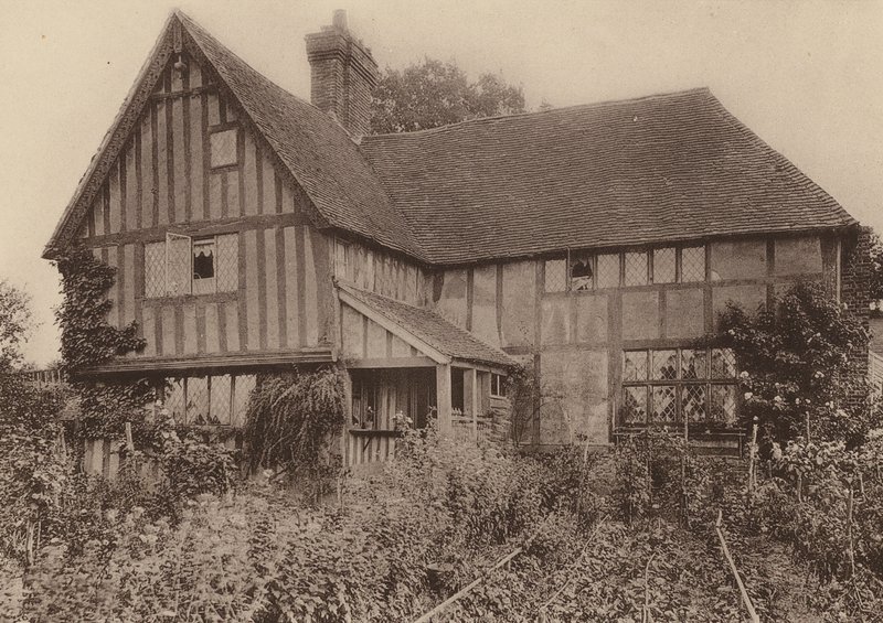 Horseshoe House, Beckley, Sussex (fotografia a preto e branco) de William Galsworthy Davie