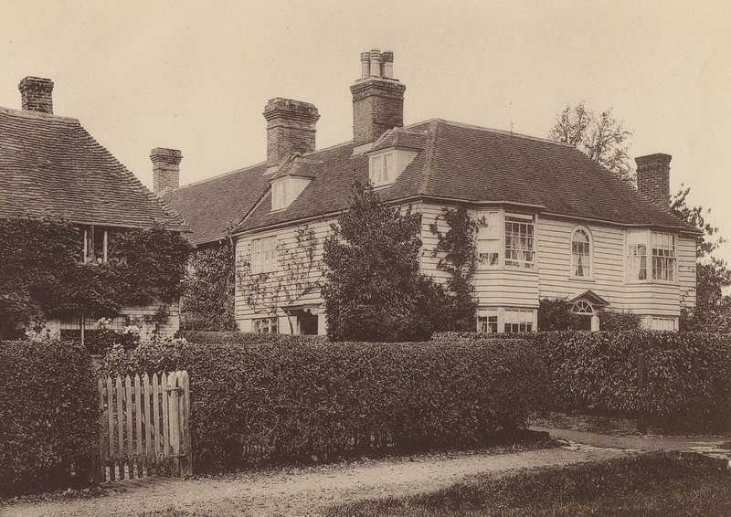 Market Cross House, Hawkhurst, Kent (fotografia a preto e branco) de William Galsworthy Davie