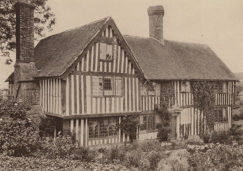 Strean Farm, Sedlescombe, Sussex (fotografia a preto e branco) de William Galsworthy Davie