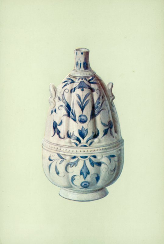 Garrafa, Porcelana Medici, Florentine (cor litho) de William Gibb