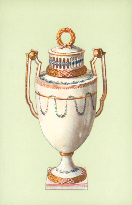 Vaso, Meissen, Período Marcolini (cor litho) de William Gibb