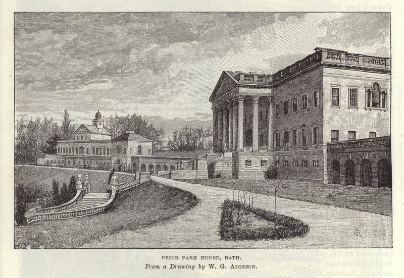 Pior Park House em Bath de William Grylls Addison
