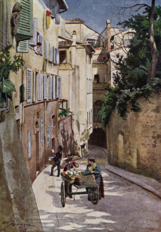 Costa S Georgio, Fiesole (cor litho) de William H. Parkinson