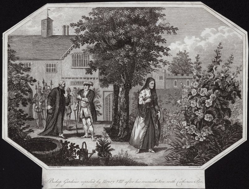 Bispo Gardiner reprovado por Henrique VIII após sua reconciliação com Catherine Parr de William Hamilton