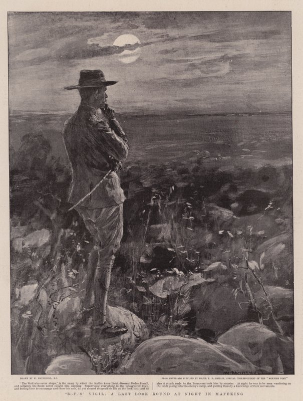 A Vigília da BP, uma Última Olhada Rodada à Noite em Mafeking de William Hatherell