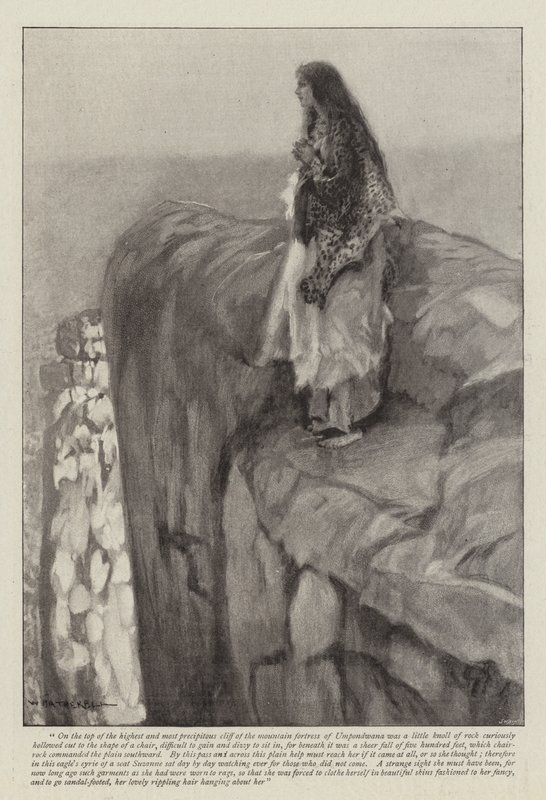 Ilustração para Andorinha, Um Conto da Grande Caminhada, de H Rider Haggard de William Hatherell