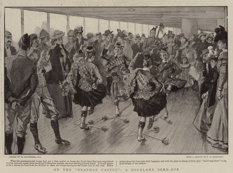 No Castelo Braemar, um Highland Send-off de William Hatherell