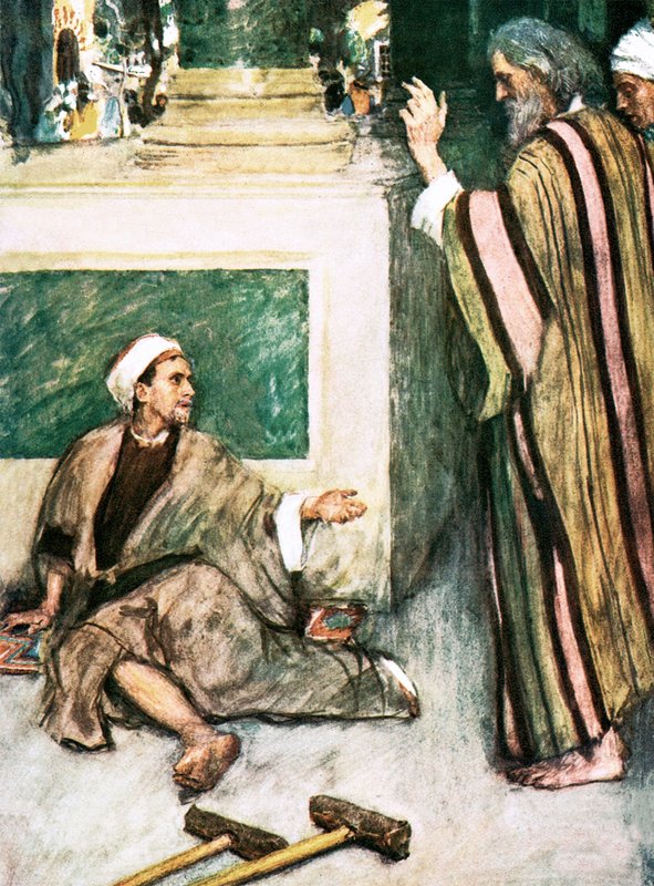Pedro e João curando o coxo de William Hatherell