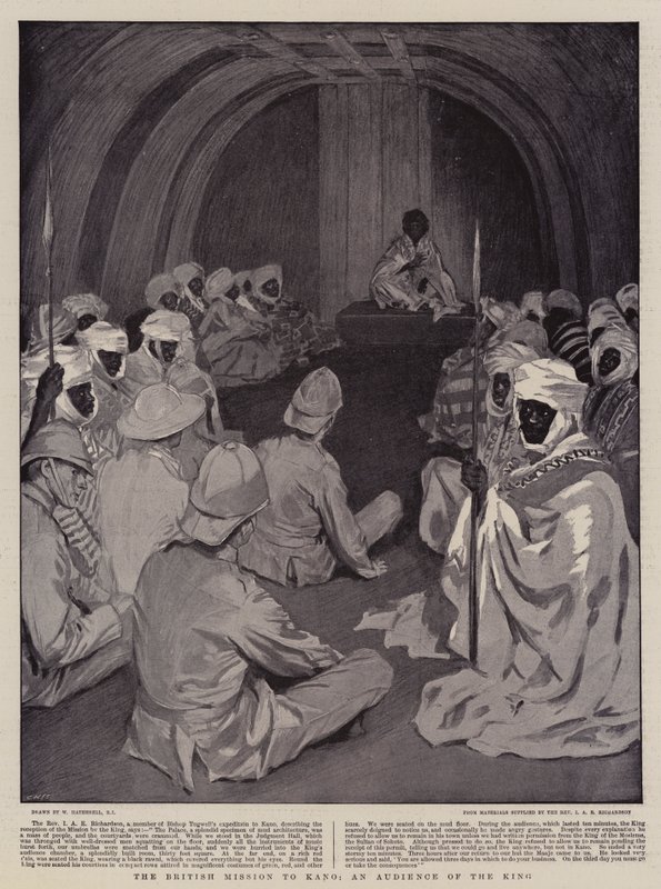 A missão britânica a Kano, uma audiência do rei de William Hatherell