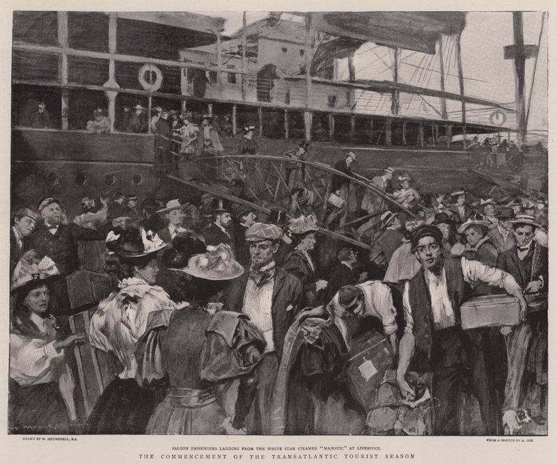 O começo da temporada turística transatlântica de William Hatherell