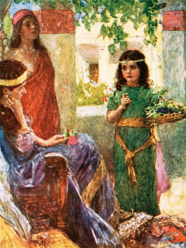 A pequena empregada doméstica da esposa de Naamã de William Hatherell