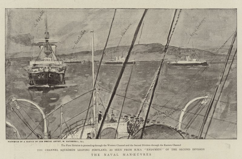 As manobras navais de William Hatherell