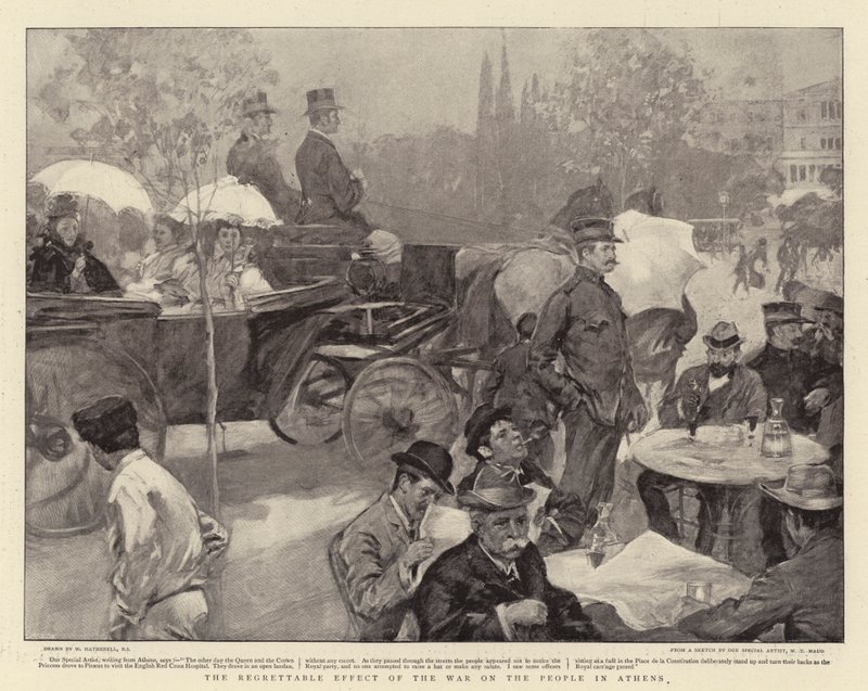 O efeito lamentável da guerra contra o povo em Atenas de William Hatherell